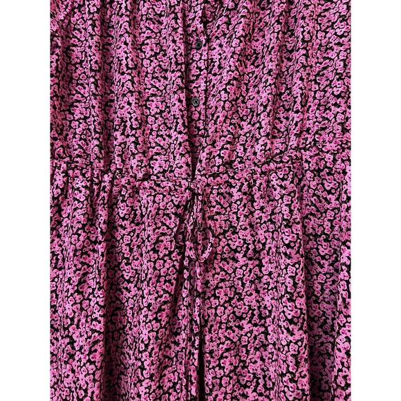 SELECTED FEMME Pink Floral Ruffles Boho Luxury Scandinavian 34 US 6 Eco Friendly - Picture 5 of 16